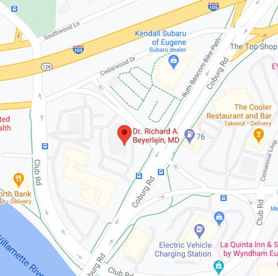 Get Directions to Dr Richard Beyerlein MD in Eugene, OR