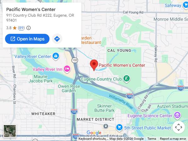 Get Directions From Your Location to Pacific Women’s Center in Eugene, OR